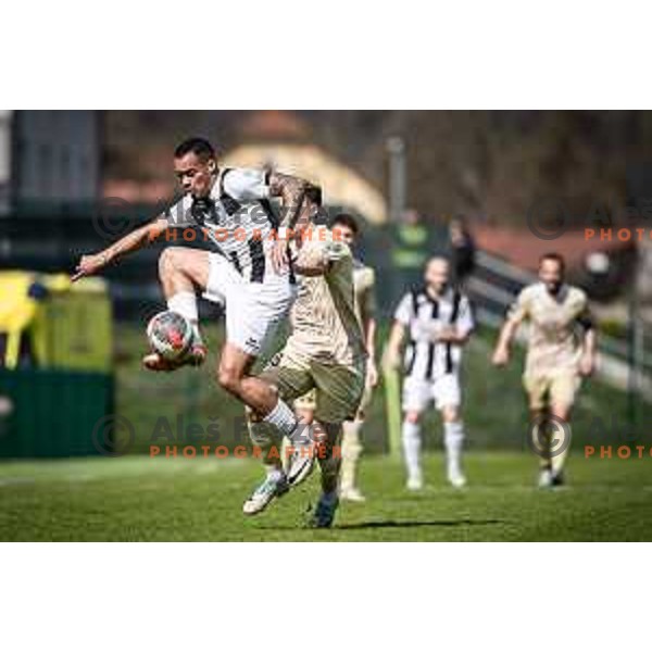 Thalisson Charles Alves Moreira in action during Prva liga Telemach football match between Rogaska and Mura in Sportni center Rogaska Slatina, Slovenia on March 17, 2024. Photo: Jure Banfi