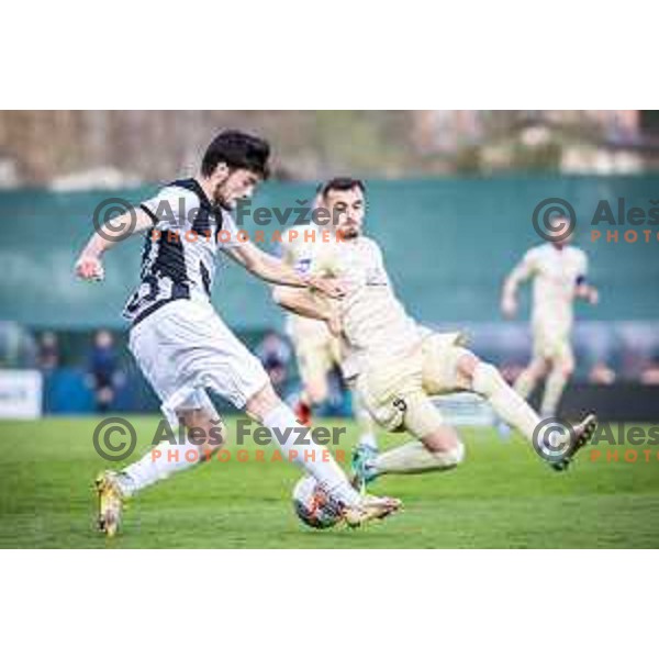 in action during Prva liga Telemach football match between Rogaska and Mura in Sportni center Rogaska Slatina, Slovenia on March 17, 2024. Photo: Jure Banfi