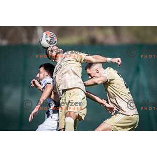 Leard Sadriu in action during Prva liga Telemach football match between Rogaska and Mura in Sportni center Rogaska Slatina, Slovenia on March 17, 2024. Photo: Jure Banfi