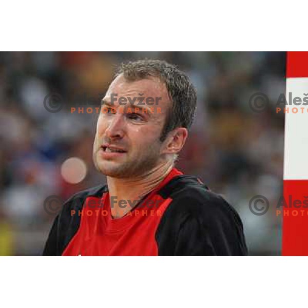 Thierry omeyer (FRA) at handball match France- Croatia in semi-final of Olympic games in Beijing, China 22.8.2008. France won 25:23 and advanced to the Final 