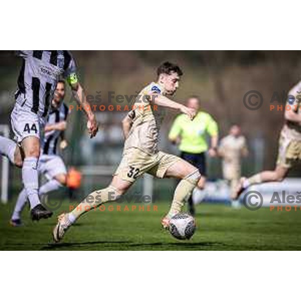 Zan Trontelj in action during Prva liga Telemach football match between Rogaska and Mura in Sportni center Rogaska Slatina, Slovenia on March 17, 2024. Photo: Jure Banfi