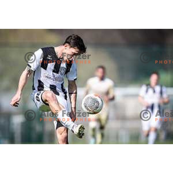 Alen Korosec in action during Prva liga Telemach football match between Rogaska and Mura in Sportni center Rogaska Slatina, Slovenia on March 17, 2024. Photo: Jure Banfi