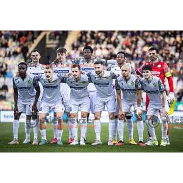 Koper starting eleven during Prva liga Telemach football match between Maribor and Koper in Ljudski vrt, Maribor, Slovenia on March 17, 2024. Photo: Jure Banfi