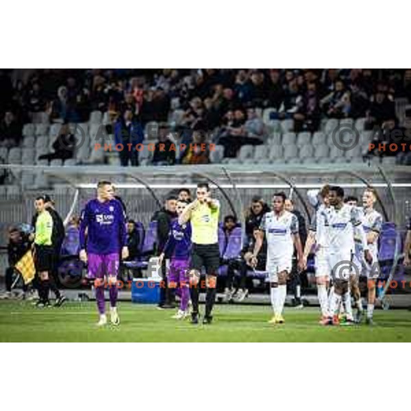 in action during Prva liga Telemach football match between Maribor and Koper in Ljudski vrt, Maribor, Slovenia on March 17, 2024. Photo: Jure Banfi