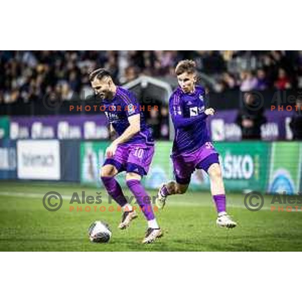 in action during Prva liga Telemach football match between Maribor and Koper in Ljudski vrt, Maribor, Slovenia on March 17, 2024. Photo: Jure Banfi