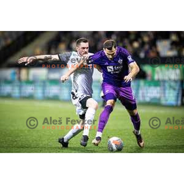 in action during Prva liga Telemach football match between Maribor and Koper in Ljudski vrt, Maribor, Slovenia on March 17, 2024. Photo: Jure Banfi