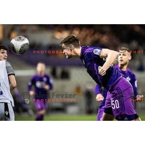 in action during Prva liga Telemach football match between Maribor and Koper in Ljudski vrt, Maribor, Slovenia on March 17, 2024. Photo: Jure Banfi