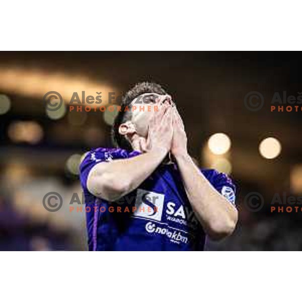 in action during Prva liga Telemach football match between Maribor and Koper in Ljudski vrt, Maribor, Slovenia on March 17, 2024. Photo: Jure Banfi