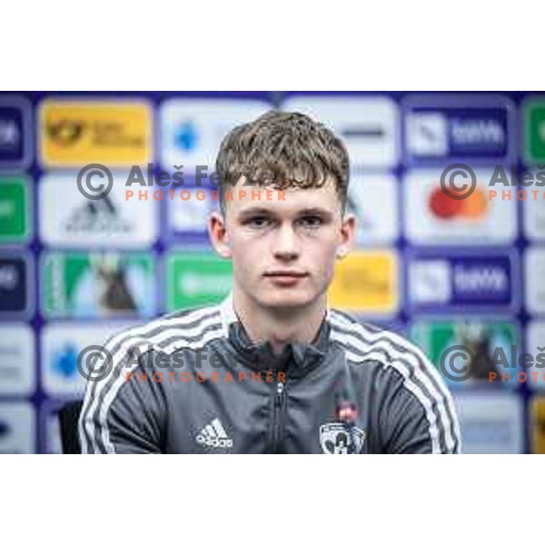 at the press conference after Prva liga Telemach football match between Maribor and Koper in Ljudski vrt, Maribor, Slovenia on March 17, 2024. Photo: Jure Banfi