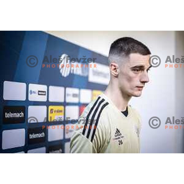 Borna Proleta during Prva liga Telemach football match between Rogaska and Mura in Sportni center Rogaska Slatina, Slovenia on March 17, 2024. Photo: Jure Banfi