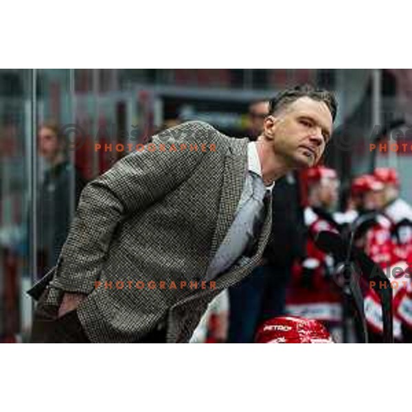 GLAVIC Gaber of HDD SIJ Acroni Jesenice In action during the fourth game of the Final of the Slovenian Ice-hockey League between SZ Olimpija and SIJ Acroni Jesenice in Tivoli Hall, Ljubljana, Slovenia on March 15, 2024