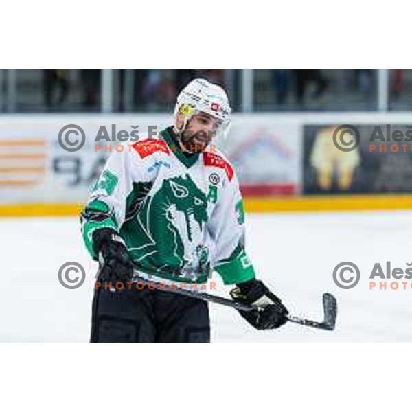 PANCE Ziga of HK SZ Olimpija In action during the fourth game of the Final of the Slovenian Ice-hockey League between SZ Olimpija and SIJ Acroni Jesenice in Tivoli Hall, Ljubljana, Slovenia on March 15, 2024