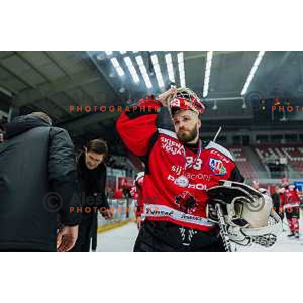 US Zan of HDD SIJ Acroni Jesenice In action during the fourth game of the Final of the Slovenian Ice-hockey League between SZ Olimpija and SIJ Acroni Jesenice in Tivoli Hall, Ljubljana, Slovenia on March 15, 2024