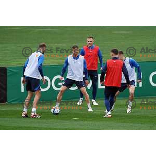 of Slovenia Football team during practice session at NNC Brdo, Slovenia on March 19, 2024