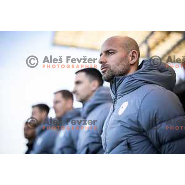 in action during UEFA Euro U19 2024 Championship qualifier football match between Spain and Slovenia in Lendava, Slovenia on March 20, 2024. Photo: Jure Banfi