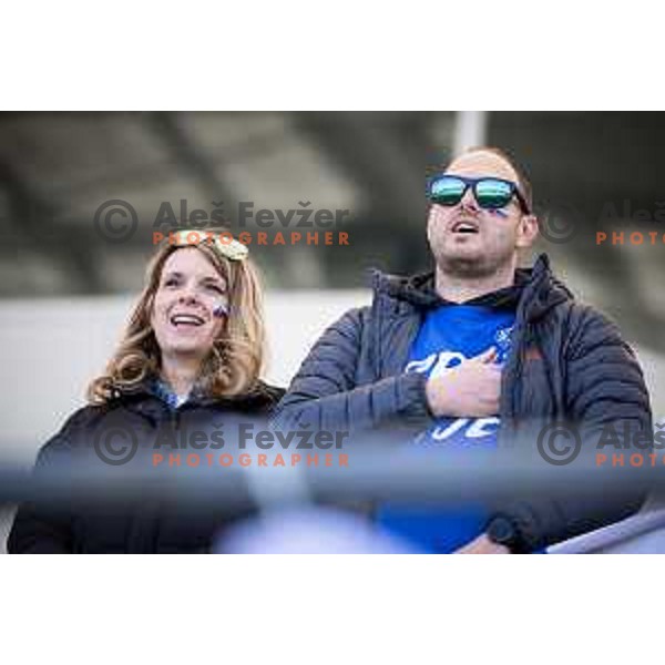 in action during UEFA Euro U19 2024 Championship qualifier football match between Spain and Slovenia in Lendava, Slovenia on March 20, 2024. Photo: Jure Banfi