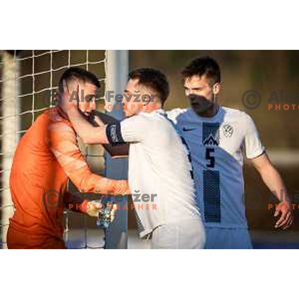 in action during UEFA Euro U19 2024 Championship qualifier football match between Spain and Slovenia in Lendava, Slovenia on March 20, 2024. Photo: Jure Banfi