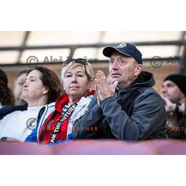 in action during UEFA Euro U19 2024 Championship qualifier football match between Spain and Slovenia in Lendava, Slovenia on March 20, 2024. Photo: Jure Banfi