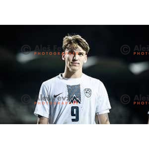 Tio Cipot during UEFA Euro U21 2025 Championship qualifier football match between Slovenia and Bosnia & Herzegovina in Fazanerija, Murska Sobota, Slovenia on March 22, 2024. Photo: Jure Banfi