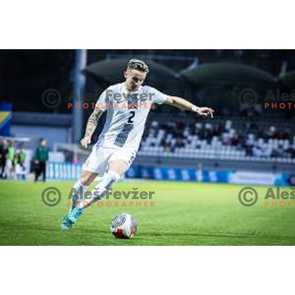 in action during UEFA Euro U21 2025 Championship qualifier football match between Slovenia and Bosnia & Herzegovina in Fazanerija, Murska Sobota, Slovenia on March 22, 2024. Photo: Jure Banfi