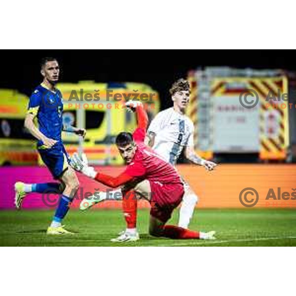 in action during UEFA Euro U21 2025 Championship qualifier football match between Slovenia and Bosnia & Herzegovina in Fazanerija, Murska Sobota, Slovenia on March 22, 2024. Photo: Jure Banfi