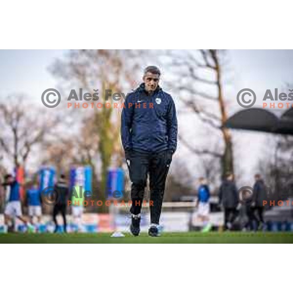 Milenko Acimovic during UEFA Euro U21 2025 Championship qualifier football match between Slovenia and Bosnia & Herzegovina in Fazanerija, Murska Sobota, Slovenia on March 22, 2024. Photo: Jure Banfi