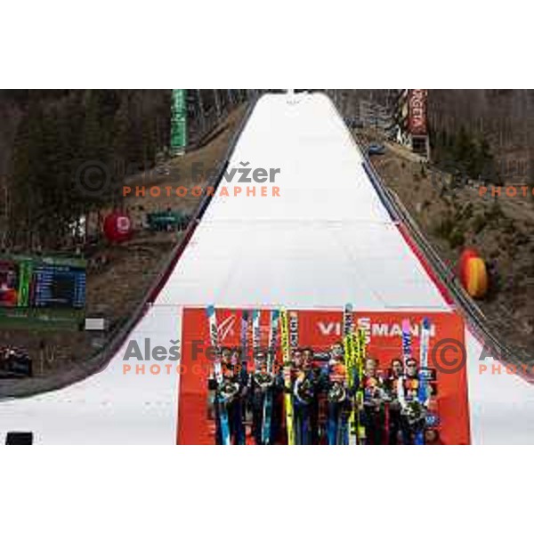 Team Competition during the Final of the World Cup ski jumping in Planica, Slovenia on March 23, 2024