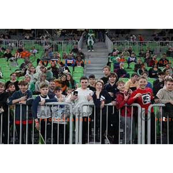  in action during ABA League 2023-2024 regular season basketball match between Cedevita Olimpija and Mornar Barsko Zlato in Ljubljana, Slovenia on March 23, 2024