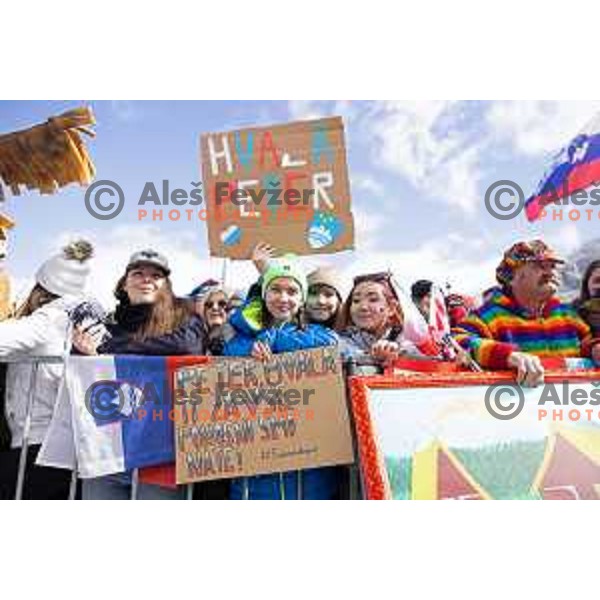 Farewell celebration after Peter Prevc of Slovenia finished his competitive days at the Final of the World Cup ski jumping, Planica, Slovenia on March 23, 2024