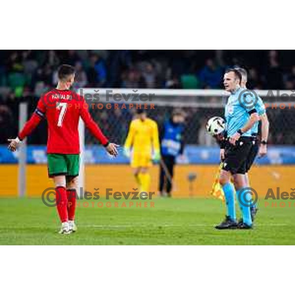 Cristiano Ronaldo of Portugal in action during Friendly football match between Slovenia and Portugal in Stadium Stozice, Slovenia on March 26, 2024. Photo: Grega Valancic