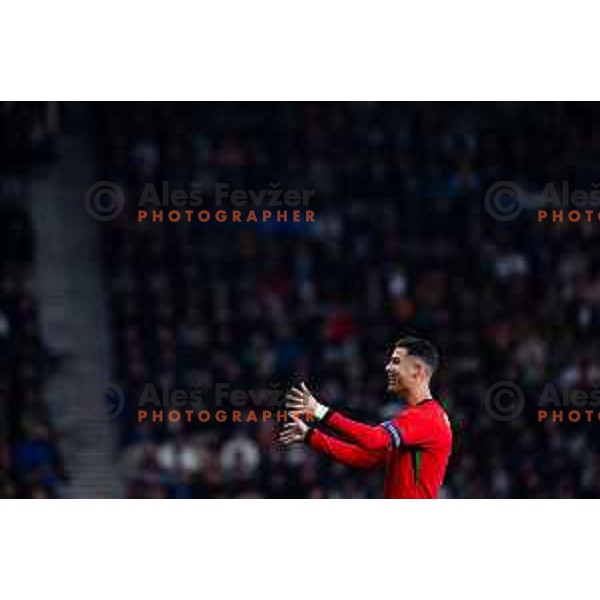 Cristiano Ronaldo of Portugal in action during Friendly football match between Slovenia and Portugal in Stadium Stozice, Slovenia on March 26, 2024. Photo: Grega Valancic