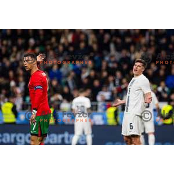 Cristiano Ronaldo of Portugal in action during Friendly football match between Slovenia and Portugal in Stadium Stozice, Slovenia on March 26, 2024. Photo: Grega Valancic