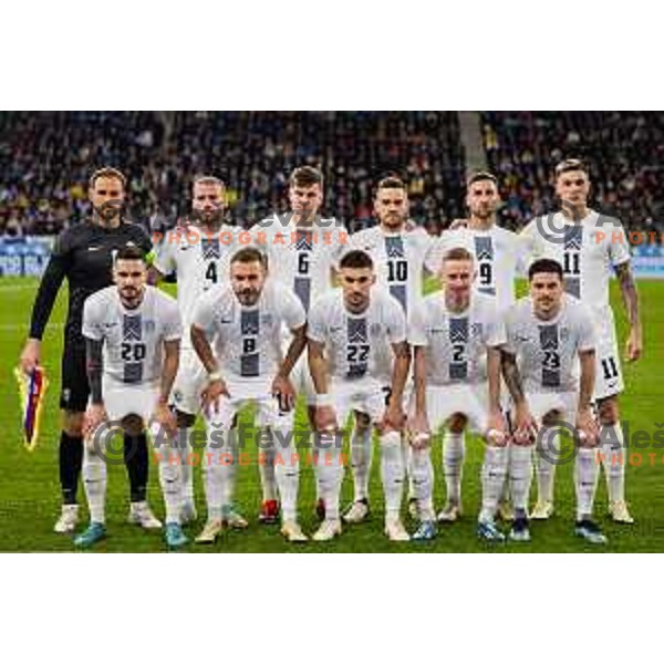 Team Slovenia in action during Friendly football match between Slovenia and Portugal in Stadium Stozice, Slovenia on March 26, 2024. Photo: Grega Valancic