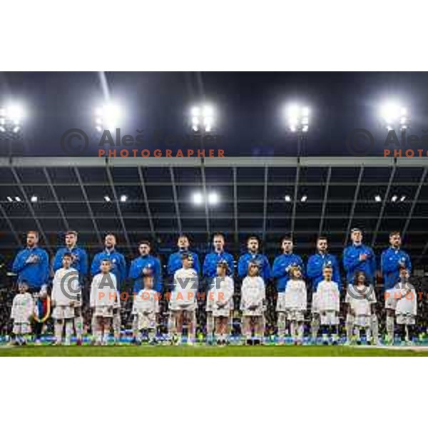 Team Slovenia in action during Friendly football match between Slovenia and Portugal in Stadium Stozice, Slovenia on March 26, 2024. Photo: Grega Valancic