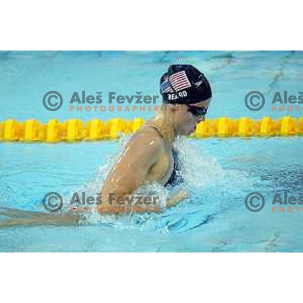 Amanda Beard of USA competes in swimming at the Athens 2004 Summers Olympic games on August 18, 2004