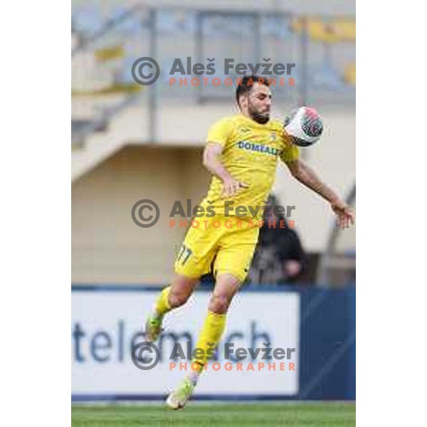 during Prva liga Telemach 2023/2024 football match between Domzale and Rogaska, Slovenia on April 10, 2024