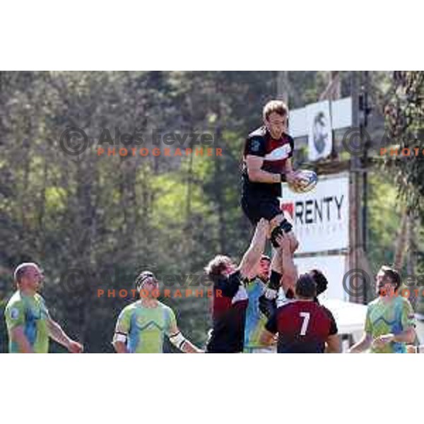 Rugby match between Slovenia and Austria in Ljubljana, Slovenia on April 13, 2024