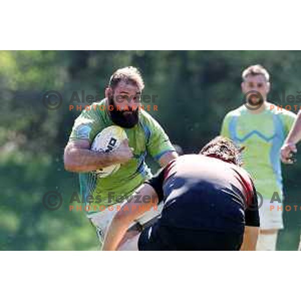 Rugby match between Slovenia and Austria in Ljubljana, Slovenia on April 13, 2024