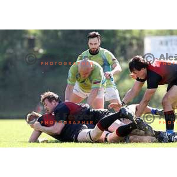 Rugby match between Slovenia and Austria in Ljubljana, Slovenia on April 13, 2024