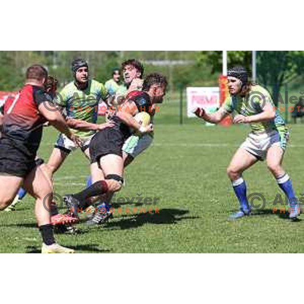 Rugby match between Slovenia and Austria in Ljubljana, Slovenia on April 13, 2024