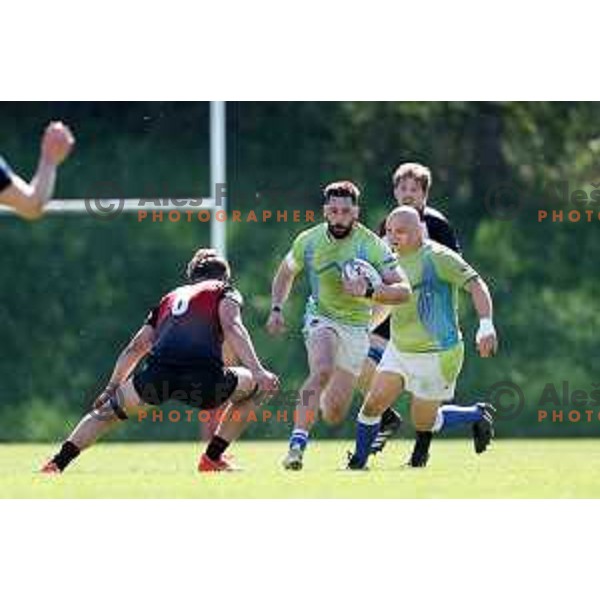 Rugby match between Slovenia and Austria in Ljubljana, Slovenia on April 13, 2024