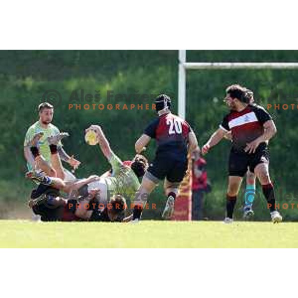 Rugby match between Slovenia and Austria in Ljubljana, Slovenia on April 13, 2024