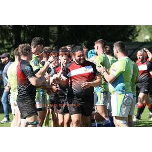 Rugby match between Slovenia and Austria in Ljubljana, Slovenia on April 13, 2024