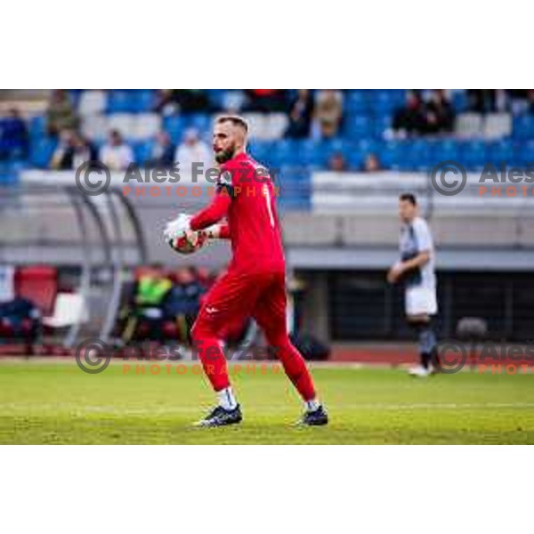in action during Prva liga Telemach 2023/2024 football match between Bravo Kostel and Radomlje in Ljubljana, Slovenia on April 27, 2024