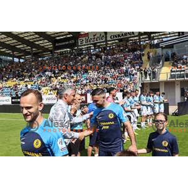 during Prva liga Telemach 2023/2024 football match between Celje and Koper in Celje, Slovenia on May 12, 2024