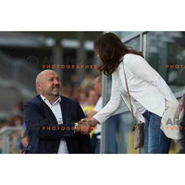 during Prva liga Telemach 2023/2024 football match between Celje and Koper in Celje, Slovenia on May 12, 2024
