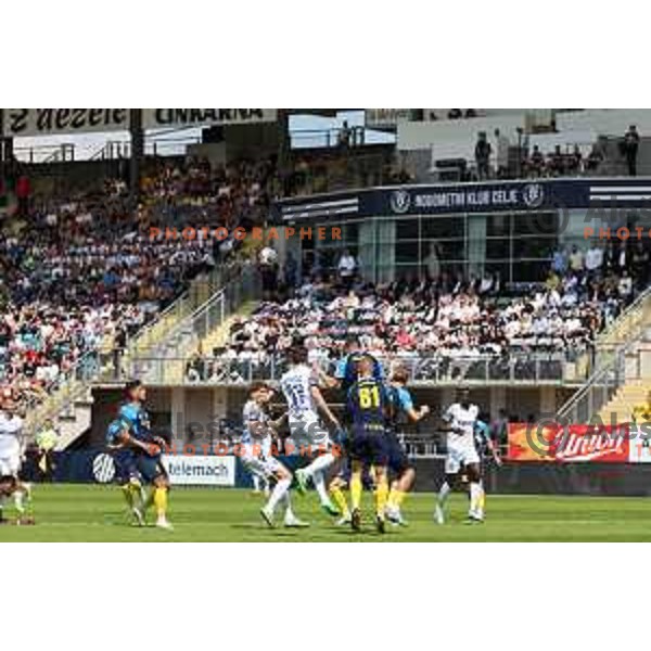 during Prva liga Telemach 2023/2024 football match between Celje and Koper in Celje, Slovenia on May 12, 2024