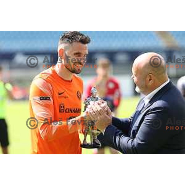 during Prva liga Telemach 2023/2024 football match between Celje and Koper in Celje, Slovenia on May 12, 2024