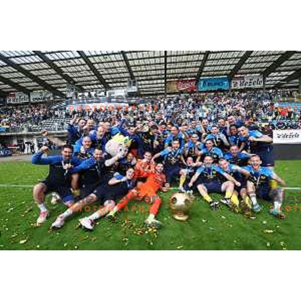 Players of NK Celje celebrate National Title Prva liga Telemach 2023/2024 in Celje, Slovenia on May 12, 2024