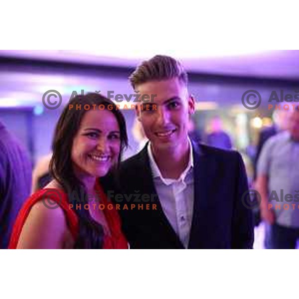 Timi Zajc at the Night of the Champions, Slovenia Ski Federation Annual event in Ljubljana, Slovenia on May 15, 2024